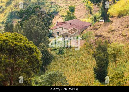 Blick auf Morningside - eine verlassene deutsche historische Siedlung im Uluguru-Gebirge, Morogoro Town, Tansania Stockfoto