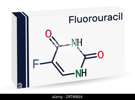 Fluorouracil, 5FUMolekül. Es handelt sich um ein PyrimidinAnalogon