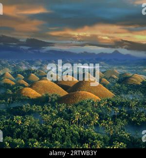 Sunrise - Chocolate Hills Stockfoto