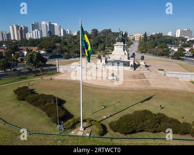 Wunderschöner Blick aus der Luft auf das historische Unabhängigkeitsdenkmal Stockfoto