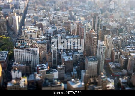 Miniaturansicht von Manhattan vom Empire State Building aus Stockfoto