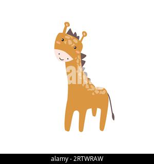 Niedliche Baby-Tier-Giraffe-Vektor-Illustration Stock Vektor