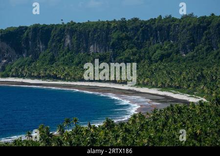 Makatea, Tuamotu-Archipel, Französisch-Polynesien. Stockfoto