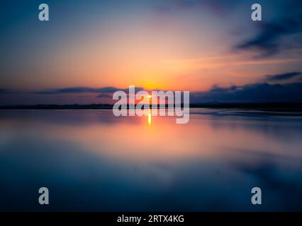 Perfekten Sonnenuntergang Stockfoto