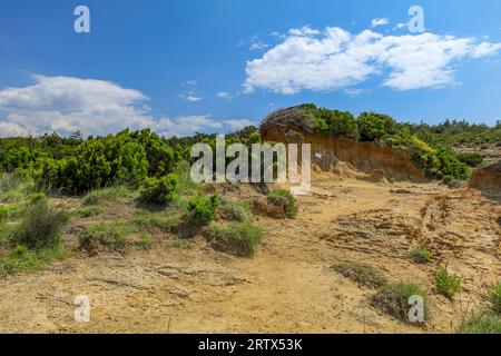 Kieselstrände Insel Rab Sommerurlaub in Kroatien Stockfoto