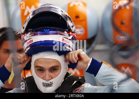 Singapur, Singapur. September 2023. Logan Sargeant (USA) Williams Racing. Formel-1-Weltmeisterschaft, Rd 16, Singapur Grand Prix, Freitag, 15. September 2023. Marina Bay Street Circuit, Singapur. Quelle: James Moy/Alamy Live News Stockfoto
