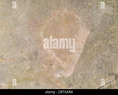Wurdi Youang Aborigine Stone Arrangement, Australien. Astronomisch bedeutsame Positionen sind älter als Stonehenge und Pyramiden Stockfoto