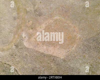 Wurdi Youang Aborigine Stone Arrangement, Australien. Astronomisch bedeutsame Positionen sind älter als Stonehenge und Pyramiden Stockfoto