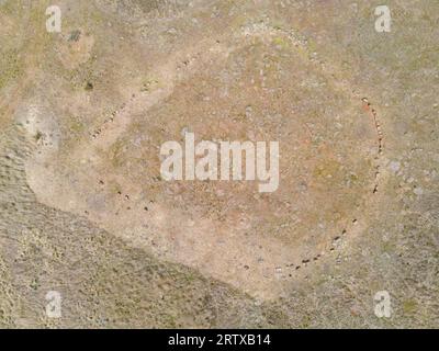 Wurdi Youang Aborigine Stone Arrangement, Australien. Astronomisch bedeutsame Positionen sind älter als Stonehenge und Pyramiden Stockfoto