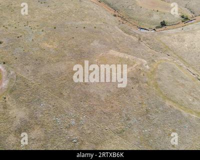 Wurdi Youang Aborigine Stone Arrangement, Australien. Astronomisch bedeutsame Positionen sind älter als Stonehenge und Pyramiden Stockfoto
