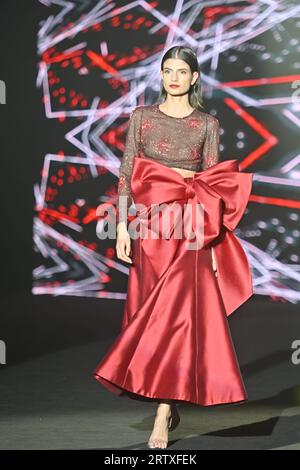 Madrid, Spanien. September 2023. Teilnahme an der Veranstaltung „HannibalLaguna“ während der Pasarela Cibeles Mercedes-Benz Fashion Week Madrid 2023 in Madrid, 15. September 2023. CORDON PRESS/Alamy Live News Stockfoto