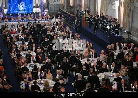 Das Jubiläumsessen im Königlichen Palast in Stockholm, Schweden, am 15. September 2023 im Zusammenhang mit dem 50. Jahrestag der Thronbesteigung HM des Königs.Foto: Anders Wiklund/TT/Code 10040 Stockfoto