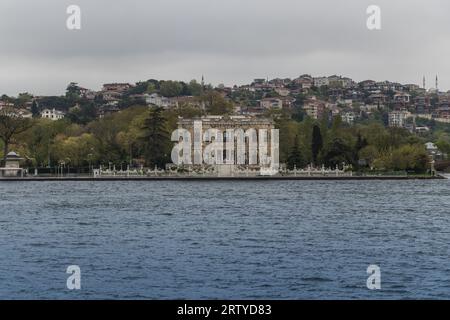 Bootsfahrt im Istanbuls Bosporus Stockfoto