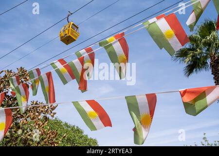 Irak, Irakisch-Kurdistan, Arbil am 2022-10-15. Tägliche dokumentarische Fotografie der Stadt Arbil und ihrer Umgebung. Fotografie von Martin Bertrand. I Stockfoto
