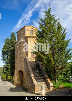 Porta Cappuccini, San Quirico d'Orcia Stockfoto