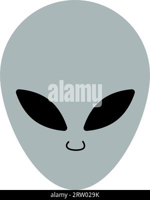 Alien. Lustiger Alien, Zeichentrickfigur. Vektorillustration. Stock Vektor