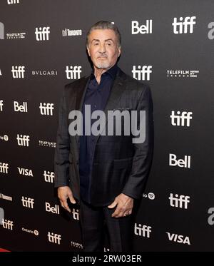 Toronto, Kanada. September 2023. TORONTO, ONTARIO - 15. SEPTEMBER: Sylvester Stallone nimmt am 15. SEPTEMBER 2023 während des Toronto International Film Festival 2023 an der TIFF Bell Lightbox in Toronto, Ontario, Teil. Foto: PICJER/imageSPACE Credit: Imagespace/Alamy Live News Stockfoto