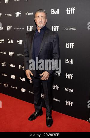 Toronto, Kanada. September 2023. TORONTO, ONTARIO - 15. SEPTEMBER: Sylvester Stallone nimmt am 15. SEPTEMBER 2023 während des Toronto International Film Festival 2023 an der TIFF Bell Lightbox in Toronto, Ontario, Teil. Foto: PICJER/imageSPACE Credit: Imagespace/Alamy Live News Stockfoto