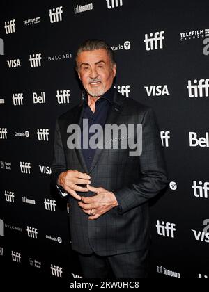 15. September 2023 - Toronto, Ontario, Kanada - Sylvester Stallone. 2023 Toronto International Film Festival – in Conversation with Sylvester Stallone, TIFF Bell Lightbox. (Bild: © Brent Perniac/AdMedia über ZUMA Press Wire) NUR REDAKTIONELLE VERWENDUNG! Nicht für kommerzielle ZWECKE! Stockfoto