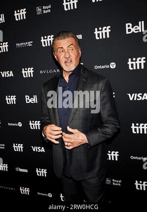 15. September 2023 - Toronto, Ontario, Kanada - Sylvester Stallone. 2023 Toronto International Film Festival – in Conversation with Sylvester Stallone, TIFF Bell Lightbox. (Bild: © Brent Perniac/AdMedia über ZUMA Press Wire) NUR REDAKTIONELLE VERWENDUNG! Nicht für kommerzielle ZWECKE! Stockfoto