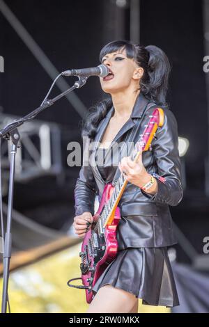 Chicago, USA. September 2023. Olivia Jean während des Riot fest Music Festivals am 15. September 2023 in Chicago, Illinois (Foto: Daniel DeSlover/SIPA USA) Credit: SIPA USA/Alamy Live News Stockfoto