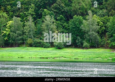 Edersee im Spätsommer, Hessen, Deutschland Stockfoto