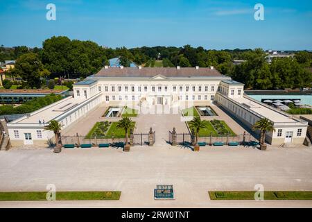 Schloss Herrenhausen in den Herrenhäuser Gärten in Hannover Stadt, Deutschland Stockfoto