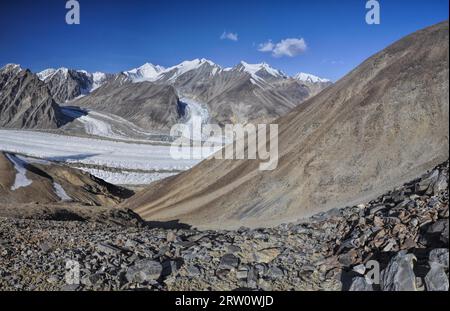 Herrlichen Gletscher im Pamir-Gebirge in Tadschikistan Stockfoto