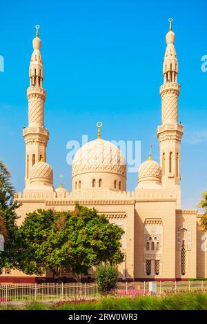 Jumeirah Moschee ist einer der wichtigsten Moschee in der Stadt Dubai in den VEREINIGTEN ARABISCHEN EMIRATEN Stockfoto