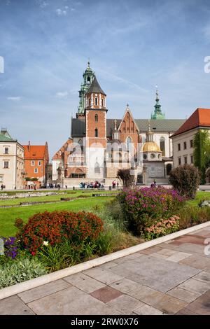 Wawel-Kathedrale (Polnisch: Katedra Wawelska) (na Wawelu) in Krakau, Polen Stockfoto