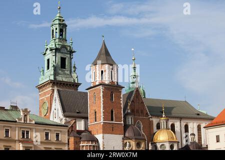 Wawel-Kathedrale (Polnisch: Katedra Wawelska) (na Wawelu) in Krakau, Polen Stockfoto