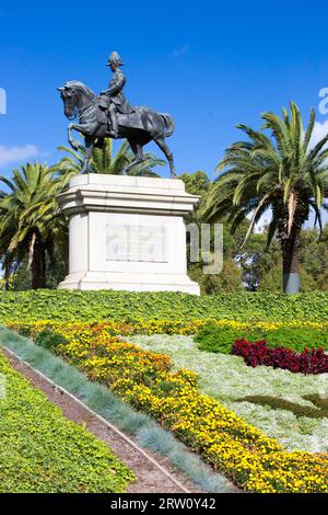 Melbourne, Australien, Januar 26: Das Marquis of Linlithgow Governor General Monument und die umliegenden Gärten am 26. Januar 2015 Stockfoto