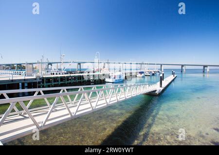 SAN REMO, DEC 14: San Remo ist ein malerisches Fischerdorf auf dem Weg nach Philip Island in Victoria, Australien Stockfoto