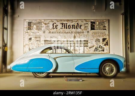 Talbot-Lago T26 Grand Sport von Saoutchik, Baujahr 1948, National Automobile Museum The Loh Collection, Dietzhoelztal, Hessen, Deutschland Stockfoto