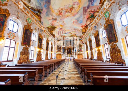 Ingolstadt, Deutschland - 08. Juli 2021: Die Asamkirche oder St. Maria de Victoria Kirche ist eine Barockkirche in Ingolstadt in Bayern Stockfoto