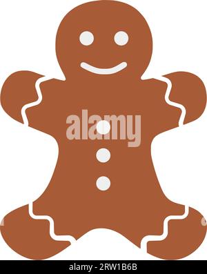 Lebkuchenmann. Cartoon Stock Vektor