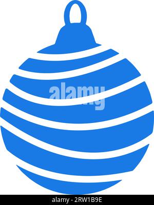Blaue Weihnachtskugel Stock Vektor