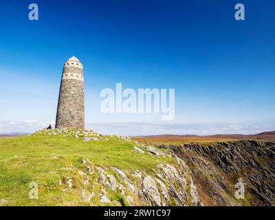 Das American Monument on the Mull of OA on the OA in der Nähe von Port Ellen auf Islay, Innere Hebriden, Schottland, Vereinigtes Königreich. Stockfoto