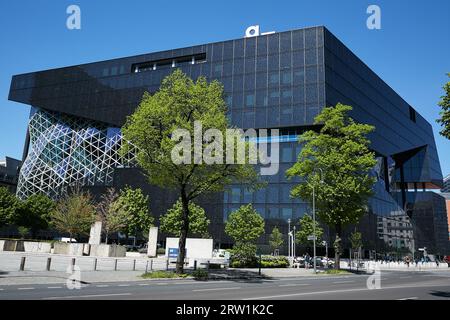 08.05.2023, Deutschland, Berlin, Berlin - Erweiterung des Axel Springer Verlags in Berlin-Mitte. Erbaut vom Architekten Rem Koolhaas und im Besitz von No Stockfoto