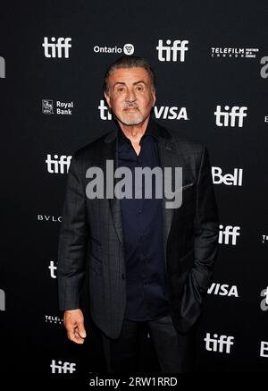 15. September 2023 - Toronto, Ontario, Kanada - Sylvester Stallone. 2023 Toronto International Film Festival – „in Conversation with Sylvester Stallone“ in der TIFF Bell Lightbox. Foto: Brent Perniac/AdMedia/MediaPunch Credit: MediaPunch Inc/Alamy Live News Stockfoto