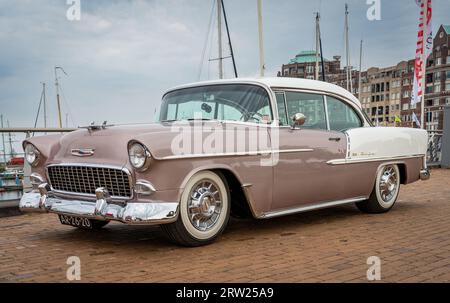 Lelystad, Niederlande, 18.06.2023, Oldtimer Chevrolet Bel Air ab 1955 beim National Oldtimer Day Stockfoto