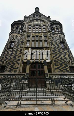 Der Kulturpalast Rafael Uribe Uribe ist ein öffentliches Gebäude in Medellín, Kolumbien. Der belgische Architekt Agustín Goovaerts entwarf das Gebäude im gotischen Stil Stockfoto