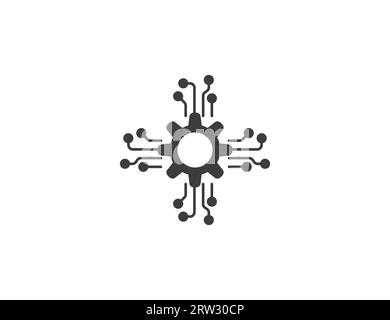 Algorithmus, Engineering, Kanalsymbol. Vektorillustration. Stock Vektor