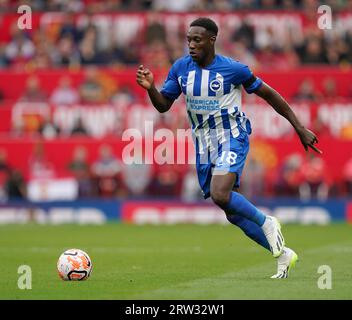 Brighton und Hove Albions Danny Welbeck während des Premier League-Spiels in Old Trafford, Manchester. Bilddatum: Samstag, 16. September 2023. Stockfoto