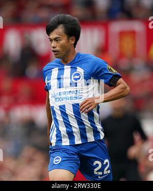 Kaoru Mitoma von Brighton und Hove Albion während des Spiels in der Premier League in Old Trafford, Manchester. Bilddatum: Samstag, 16. September 2023. Stockfoto