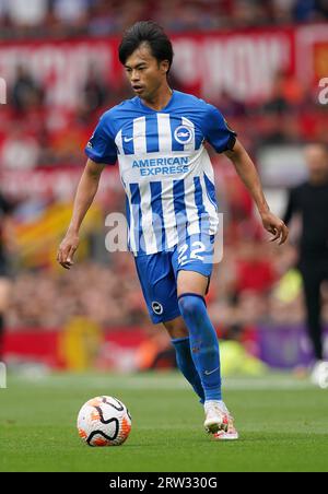 Kaoru Mitoma von Brighton und Hove Albion während des Spiels in der Premier League in Old Trafford, Manchester. Bilddatum: Samstag, 16. September 2023. Stockfoto