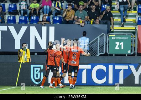 SITTARD - Garang Kuol vom FC Volendam erzielt 0-1 Punkte beim niederländischen Erstligaspiel zwischen Fortuna Sittard und FC Volendam im Fortuna Sittard Stadion am 16. September 2023 in Sittard, Niederlande. ANP MARCEL VAN HOORN Stockfoto