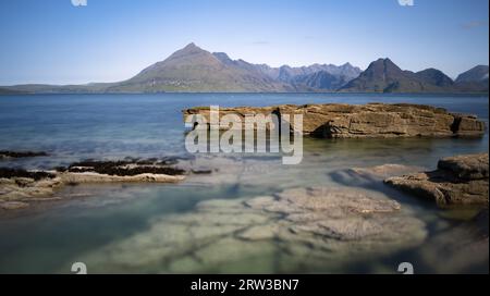Elgol Skye Schottland. Cullin Hills Ab Elgol Beach Stockfoto