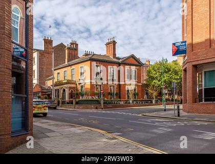 Browns Restaurant Wine Bar in der East Circus Street, Nottingham UK. Stockfoto