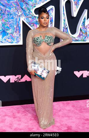 16. September 2023, Newark, NJ, USA: Ashanti nimmt an den MTV Video Music Awards 2023 im Prudential Center in Newark, New Jersey, Teil. (Credit Image: © Photo Image Press via ZUMA Press Wire) NUR REDAKTIONELLE VERWENDUNG! Nicht für kommerzielle ZWECKE! Stockfoto